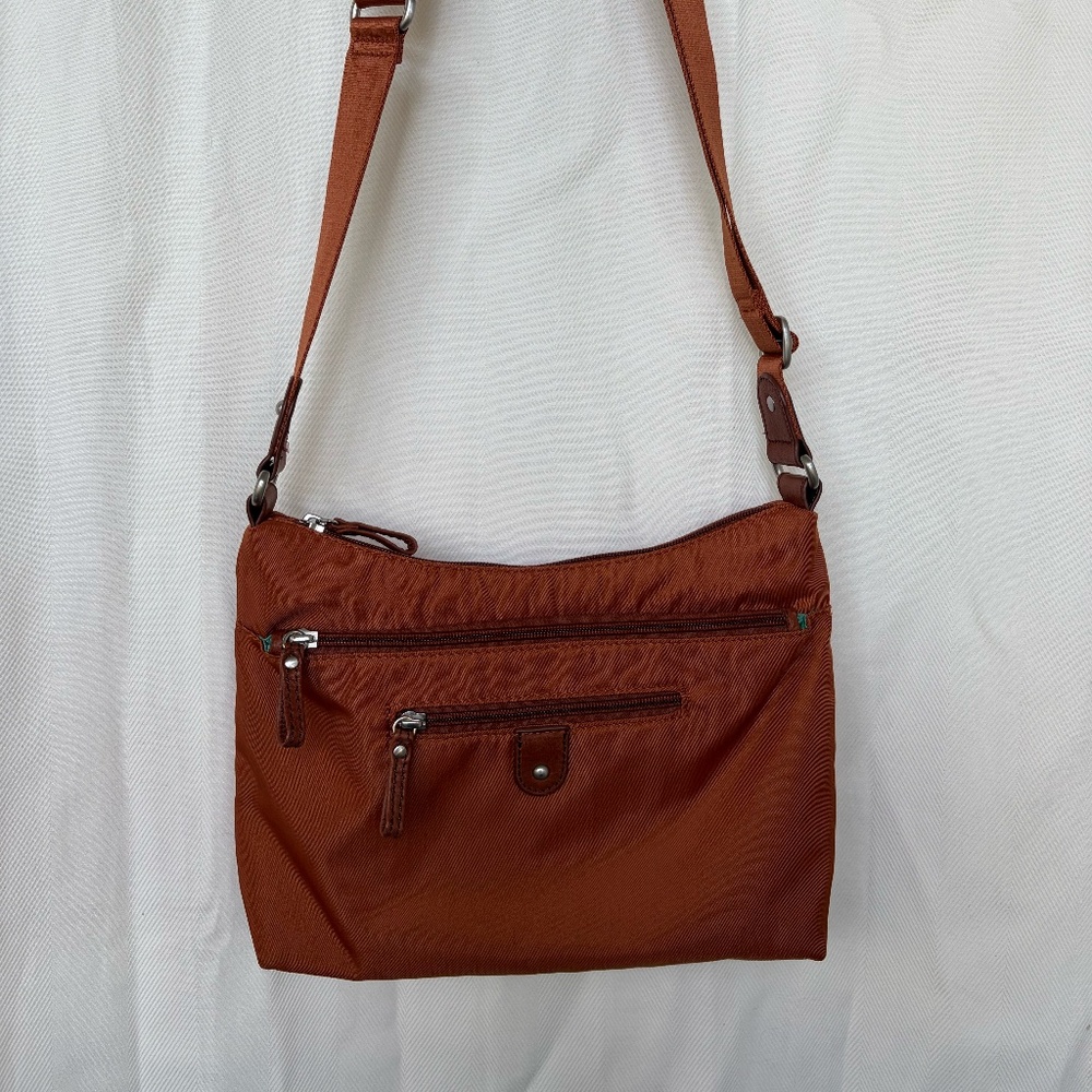 Osgoode Marley copper nylon crossbody
